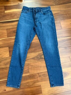 Uniqlo Denim Jeans w/ Black Drawstrings Size Small 27-30” Waist